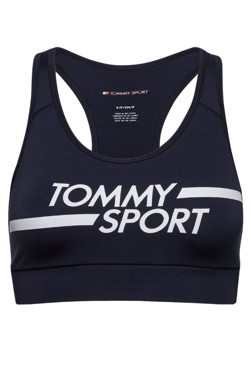Biustonosz damski Tommy Hilfiger Mid Support Bra Logo sportowy-XS