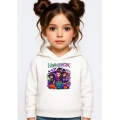 Bluzy dla dziewczynek - BLUZA DZIECIĘCA HUNTRIX HALLOWEEN 104 Z KAPTUREM BAWEŁNIANA JAKOŚĆ - miniaturka - grafika 1