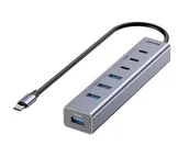 Huby USB - Unitek Hub USB-C 3x USB-C 10Gbps 4x USB-A 5 Gbps - miniaturka - grafika 1
