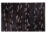 Dywany - Beliani Dywan patchwork skórzany 160 x 230 cm brązowy AKSEKI - miniaturka - grafika 1