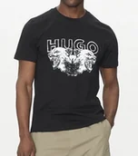 Koszulki męskie - T-shirt Hugo Boss Durro czarny regular fit 50538258 S - miniaturka - grafika 1