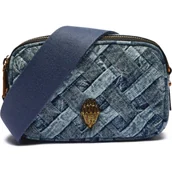 Torebki damskie - Kurt Geiger Jeansowa listonoszka 690-2ZIP KENSINGTON - miniaturka - grafika 1