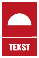 Systemy ekspozycyjne i znaki informacyjne - ZNAK NA ZAMÓWIENIE WZÓR B-002, FS - FOLIA SAMOPRZYLEPNA FOTOLUMINESCENCYJNA; (150X222MM) - miniaturka - grafika 1