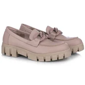 Mokasyny damskie - Mokasyny damskie Nessi 22085 beż 122 38 - miniaturka - grafika 1