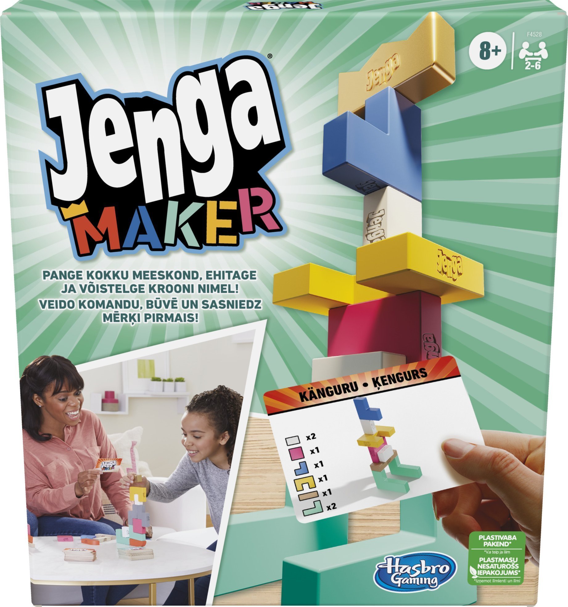 Hasbro JENGA Maker Board game In Estonian and Latvian lang.
