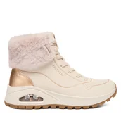 Botki damskie - Botki Skechers Uno Rugged 167993/NTGD Écru - miniaturka - grafika 1