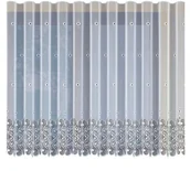 Firany - Biała żakardowa firanka z taśmą 206580 150 x 300cm MONDOMI - miniaturka - grafika 1