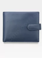 Portfele - Visconti Portfel Męski Skórzany - Granatowy Multi - miniaturka - grafika 1