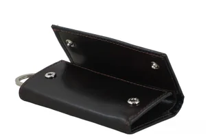 Etui skórzane na klucze / portfel - Brązowe ciemne - Etui na klucze - miniaturka - grafika 5