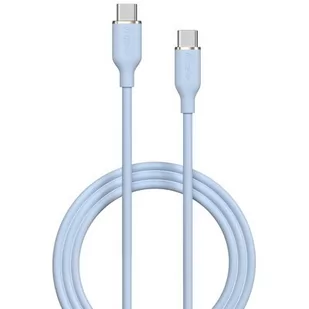 Kabel USB Typ-C - USB Typ-C DEVIA Jelly 60W 1.2 m Niebieski - Kable USB - miniaturka - grafika 1