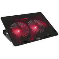 Podkładki chłodzące pod laptopa - Podstawka chłodząca BLOW Samba Czarno-czerwony - miniaturka - grafika 1