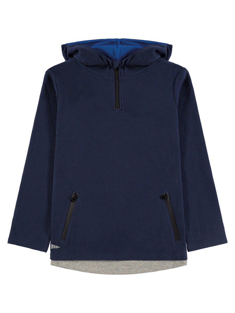 Chłopięca bluza z kapturem granatowa Tom Tailor
