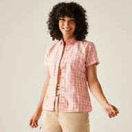 Koszule damskie - Regatta Damska koszula z krótkim rękawem Mindano VIII Różowy, Rozmiar: 42 - miniaturka - grafika 1