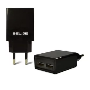 Beline beline Ładowarka sieciowa 2xUSB 2A czarna (Beli0012) - Ładowarki do telefonów - miniaturka - grafika 2