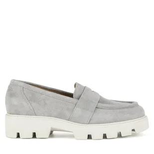 Mokasyny Badura AMANTEA-28180LM Szary - Mokasyny damskie - miniaturka - grafika 1