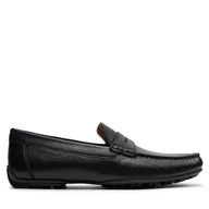 Mokasyny męskie - Mokasyny Geox U Kosmopolis +Grip W U35E5A 00046 C9999 Czarny - miniaturka - grafika 1