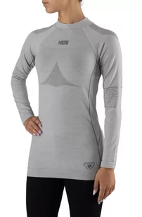 Bluza termoaktywna damska z wełny merino Viking Lava Primaloft Longsleeve 0200 jasnoszary - Bielizna sportowa damska - miniaturka - grafika 1