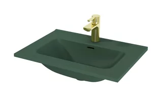 Elita Skappa umywalka 60,8x46 cm meblowa prostokątna zielony mat 146058 - Umywalki - miniaturka - grafika 3