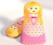 Kołdry i poduszki dla dzieci - Poduszka przytulanka 185 lalka księżniczka - miniaturka - grafika 1