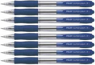 8x Długopis olejowy Pilot Super Grip F - niebieski (BPGP-10R-F-L) - Długopisy - miniaturka - grafika 1