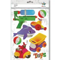 Pozostałe akcesoria dla plastyków - Titanum Naklejki wypukłe miękkie toys mix 8szt - miniaturka - grafika 1