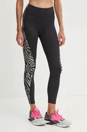 Legginsy - Reebok legginsy treningowe Modern Safari kolor czarny z nadrukiem 100206427 - miniaturka - grafika 1