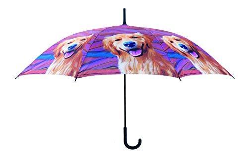 OLIVIERO MONTI Parasol klasyczny, 87 cm, Golden Retriever, 87 cm, klasyczny parasol