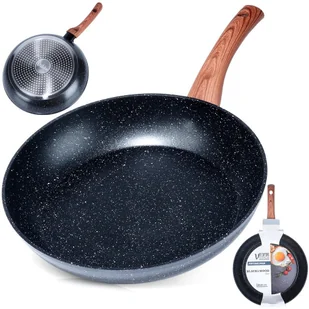 Patelnia granitowa BLACK&WOOD 28 cm - Patelnie - miniaturka - grafika 1