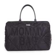 Torebki damskie - Childhome Torba Mommy bag Pikowana Czarna - miniaturka - grafika 1