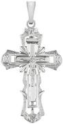 Biżuteria religijna - Krzyżyk męski duży srebrny - miniaturka - grafika 1