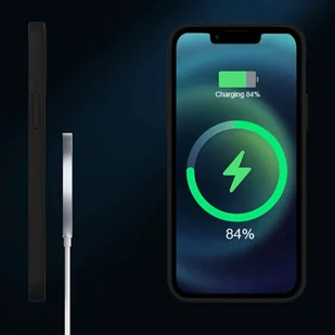 Etui do MagSafe Ultra Slim Mag Alogy do ładowarek Qi do Apple iPhone 13 Pro Czarne + Ładowarka indukcyjna + Szkło - Etui i futerały do telefonów - miniaturka - grafika 7