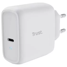 Zasilacz Trust Maxo 65 W USB-C s kabelem USB-C/USB-C, 2 m - bílý (25139) Biały - Zasilacze do laptopów Zasilacz Trust Maxo 65 W USB-C s kabelem USB-C/USB-C, 2 m - bílý (25139) Biały - Zasilacze do laptopów - miniaturka - grafika 1