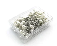 Pasmanteria - Import Szpilki perłowe 100 szt.  ( Białe ) DA64-735A5_20211121132834 - miniaturka - grafika 1