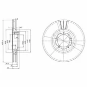 Tarcze hamulcowe - Delphi TARCZA HAMULCOWA FORD - miniaturka - grafika 1