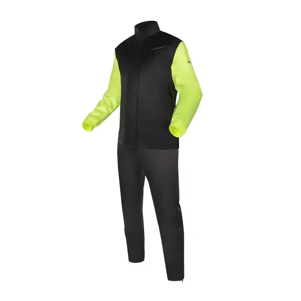 Kombinezon Przeciwdeszczowy 2-część. Rebelhorn Rain Black/fluo Yellow 5xl