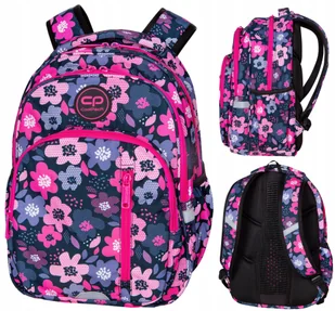 Coolpack Plecak Szkolny Młodzieżowy Base Bloom Kwiaty - Plecaki szkolne i tornistry - miniaturka - grafika 1