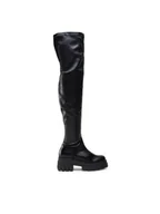 Kozaki damskie - Badura Kozaki SX090-2202 Czarny - miniaturka - grafika 1