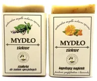 Mydła - zestaw ziołowy: mydło ziołowe szałwia do zadań specjalnych + mydło ziołowe łagodzący nagietek - miniaturka - grafika 1