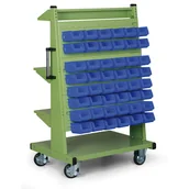 Pozostałe wyposażenie warsztatu - PARTNER B2B Mobilny stojak na pojemniki - pusty X-YWZ-D - miniaturka - grafika 1