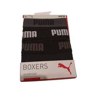 Bokserki męskie Puma BASIC 3-PACK czarne 93545601-S - Majtki męskie - miniaturka - grafika 1