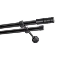 Karnisze - Karnisz DECASTYL Techno podwójny 200 cm Czarny - miniaturka - grafika 1