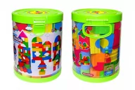 Klocki - KLOCKI PIANKOWE WIADERKO 95 ELEMENTÓW - miniaturka - grafika 1