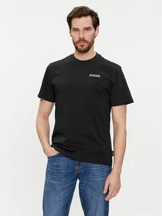 Napapijri T-Shirt Iaato NP0A4HFZ Czarny Regular Fit - Koszulki męskie - miniaturka - grafika 1