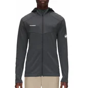 Bluzy męskie - Bluza męska Mammut Nair trekkingowa z kapturem szara-M - miniaturka - grafika 1