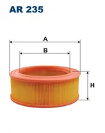Filtry powietrza - Filtron AR 235 FILTR POWIETRZA - miniaturka - grafika 1