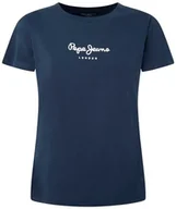 Koszulki i topy damskie - Pepe Jeans Damska koszulka Wendys, Niebieski (Dulwich), S - miniaturka - grafika 1