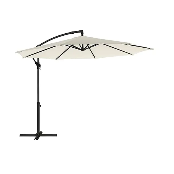 Songmics Parasol z wysięgnikiem beżowy 300 x 245 cm