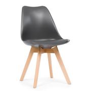 Krzesła - Krzesło Skandynawskie Z Poduszką Dublin Nowoczesne - miniaturka - grafika 1
