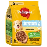 Sucha karma dla psów - Pedigree Junior, drób z warzywami - 3 kg - miniaturka - grafika 1