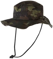 Czapki damskie - Quiksilver Męska czapka typu bucket Bushmaster ochrona przed słońcem z dyskietką, moro, S-M - miniaturka - grafika 1